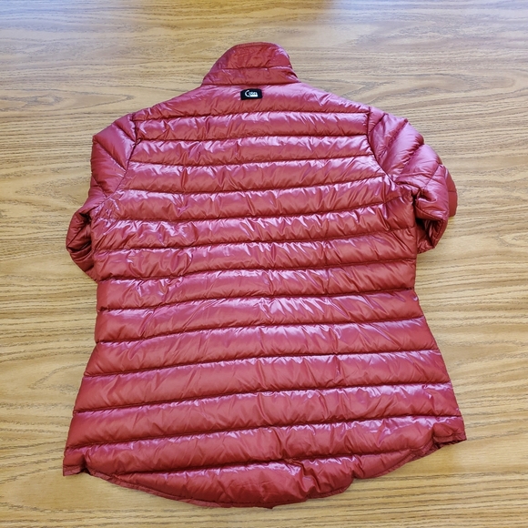 Cotes of London Harrow Royale Red Down Shirt PufferJacket Womens size M - Picture 3 of 15